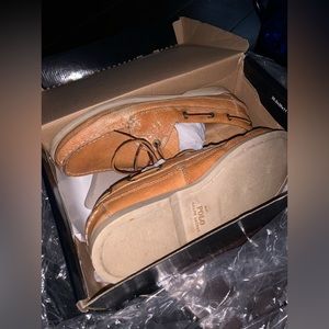 Polo Ralph Lauren BARNARD-LU-BTS Brown Boat Shoes Men's Size 8.5